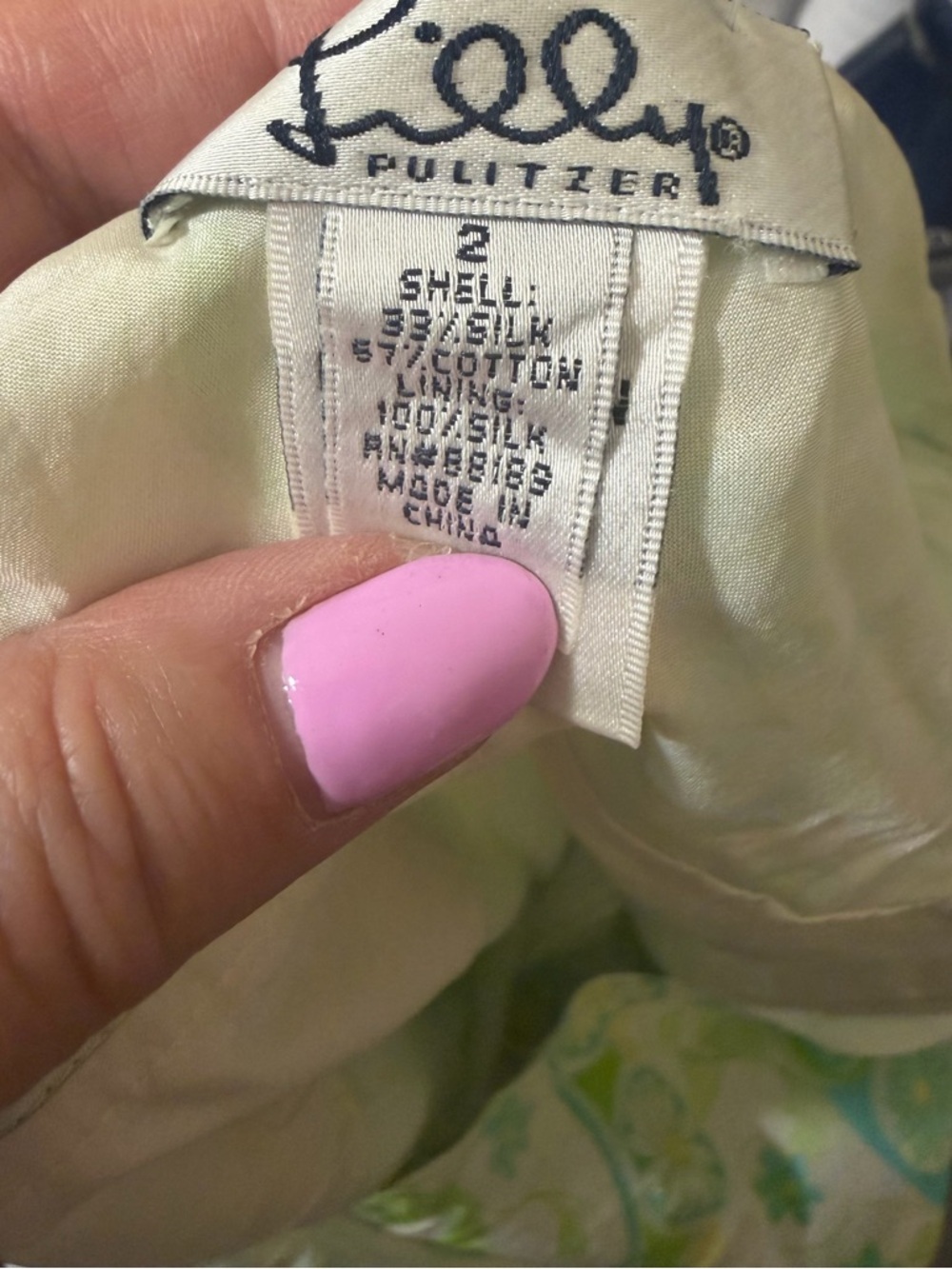Vintage Lilly Pulitzer Fountain of Youth Floral Midi Dress Green Yellow Petite - Picture 6 of 8